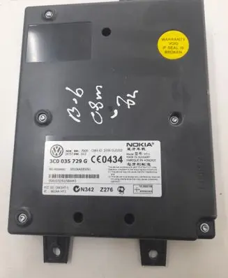 Volkswagen PASSAT B6 Bluetooth control unit module 3C0035729G