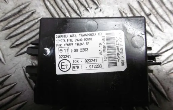 Toyota Yaris Other control units/modules 89780-0D010