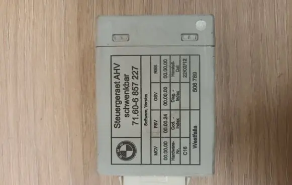 BMW 3 E90 E91 Tow bar trailer control unit/module 71606857227 506789