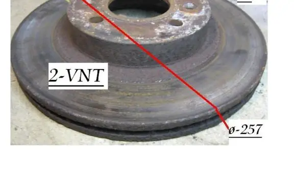 Renault Espace II Front brake disc 4SKQ257IS27