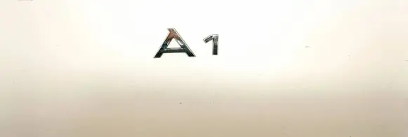 Audi A1 Rear loading door model letters 