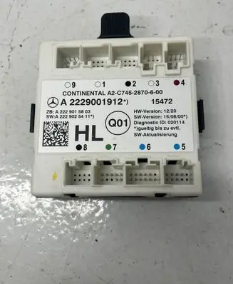 Mercedes-Benz S W222 Door control unit/module 2229001912 A2C74528706 221025411