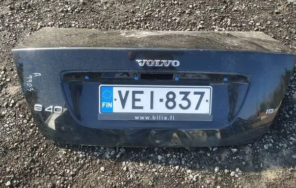 Volvo S40 Tailgate/trunk/boot lid juodas