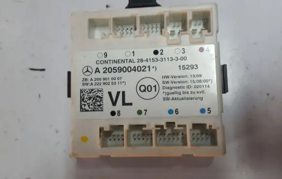 Mercedes-Benz C W205 Door control unit/module A2059004021