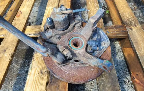 Opel Meriva A Front wheel hub spindle knuckle 93328738