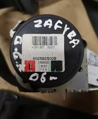 Opel Zafira B Rear seatbelt 602592500B