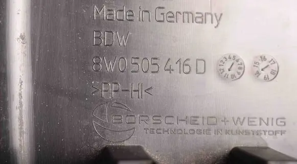 Audi A4 S4 B9 8W Pickup box liner 8W0505416D