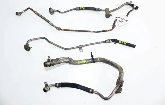 Audi Q7 4L Turbo turbocharger oiling pipe/hose 057145735S 057121491FS