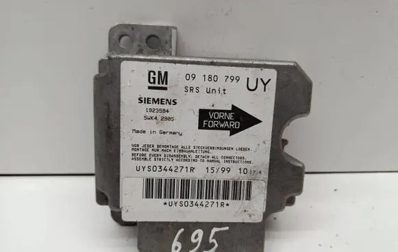 Opel Zafira A Airbag control unit/module 09180799 1923594 UYS0344271R