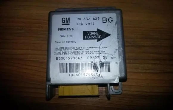 Opel Tigra A Airbag control unit/module 90532629 5wk4115a