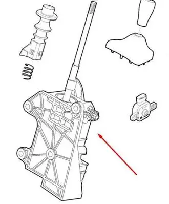 Fiat Fiorino Gear shifter/selector 55266434