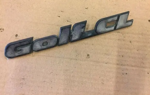 Volkswagen Golf II Rear loading door model letters 191853687K