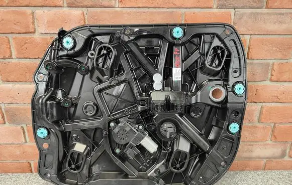 Front door window regulator with motor