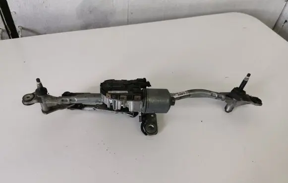 Front wiper linkage and motor