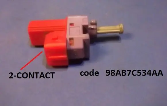 Ford Focus Brake pedal sensor switch 98AB7C534AA
