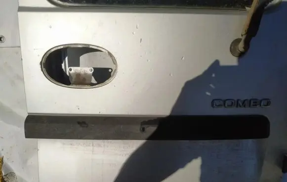 Opel Combo C Trunk door license plate light bar 