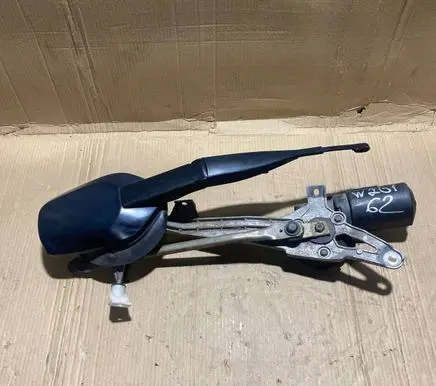 Front wiper linkage and motor