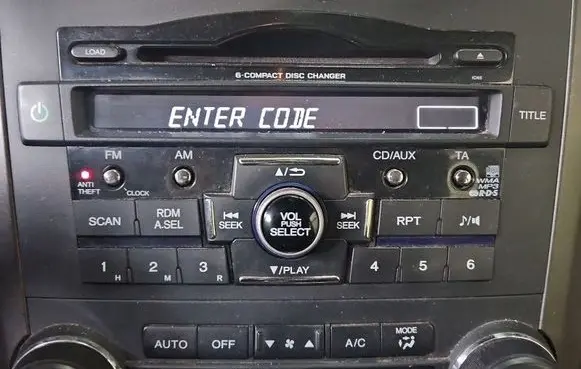 Honda CR-V Radio/CD/DVD/GPS head unit 39100SWAG212M1 IMPRK1578571