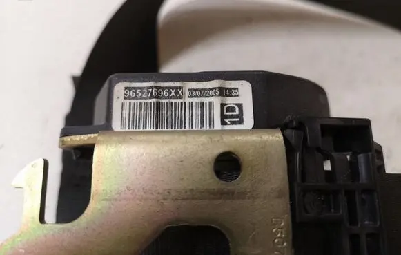 Peugeot 307 Front seatbelt 96527696XX