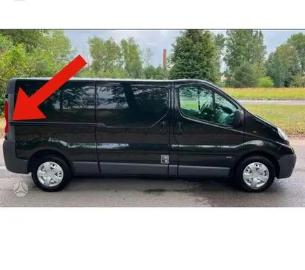 Opel Vivaro Sliding door rail trim 675627 59394