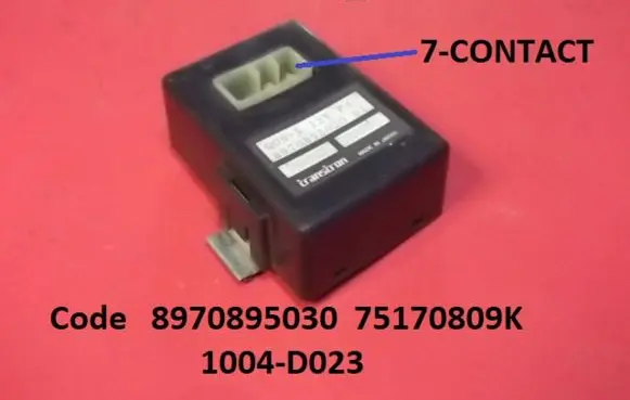 Opel Vectra B Glow plug pre-heat relay 8970895030 75170809K