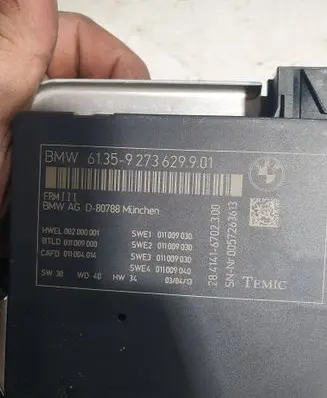 BMW 5 F10 F11 Light module LCM 9273629 002000001 011004014