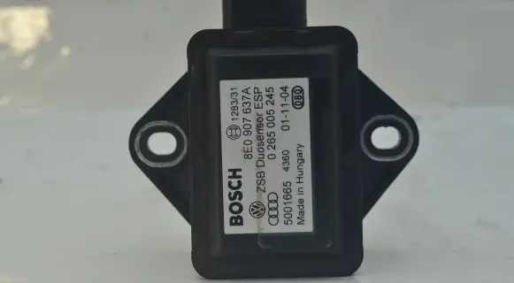 Audi A4 S4 B6 8E 8H ESP acceleration yaw rate sensor 8E0907637A 0265005245 5001665