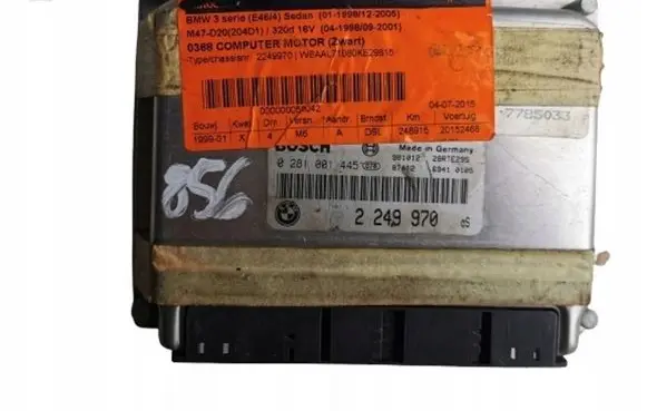 BMW 3 E21 Engine ECU kit and lock set 0281001445 0281001445 2249970