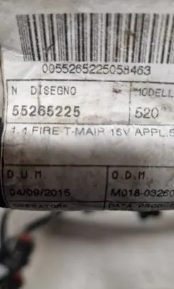 Fiat 500X Engine installation wiring loom 55265225 04092015 M018032601