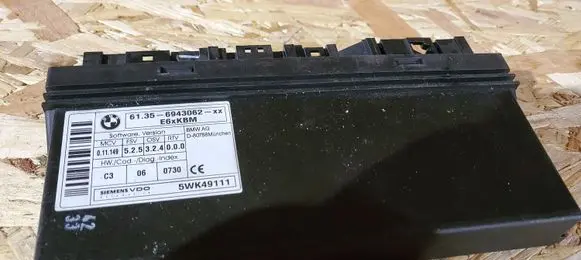 BMW 5 E60 E61 Central body control module 5WK49111 61356943062 6943062