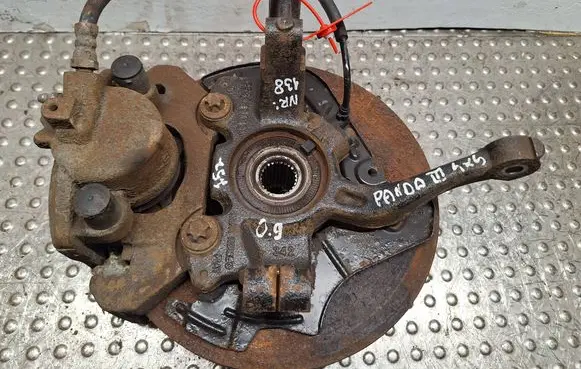 Front wheel hub spindle knuckle