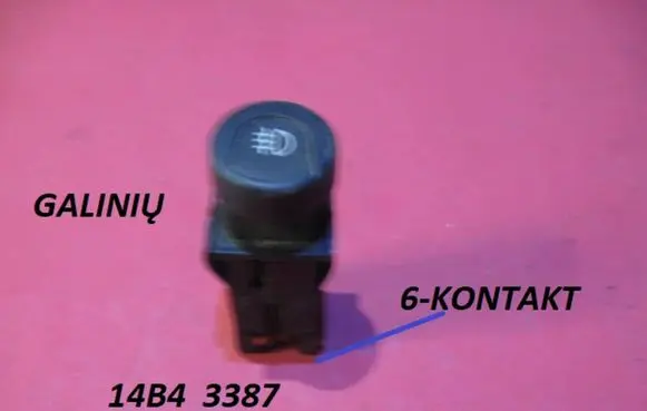 Peugeot 306 Fog light switch 14B4 3387