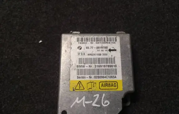 BMW 5 E39 Airbag control unit/module 6919789 316919789010 02B0964C1065A