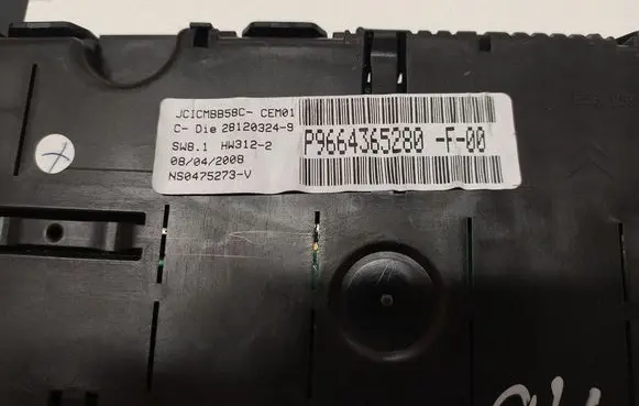 Citroen C4 Grand Picasso Speedometer (instrument cluster) P9664365280F0 9664365280