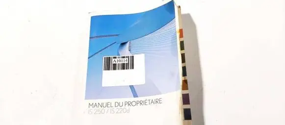 Lexus IS 220D-250-350 Owners service history hand book 