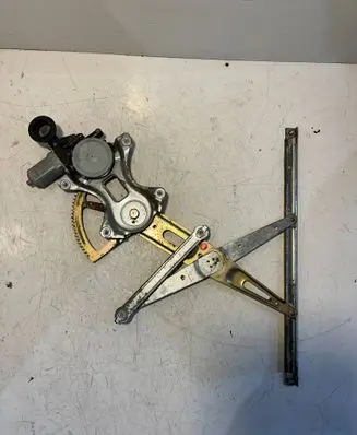 Rear door window regulator with motor