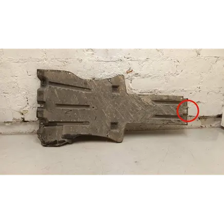 Porsche Cayenne (92A) Engine splash shield/under tray 7p0825369