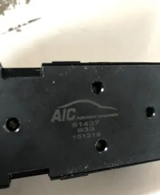 Electric window control switch