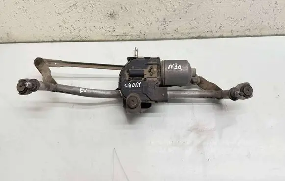 Front wiper linkage and motor