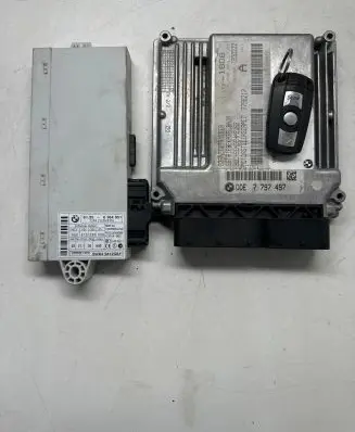 BMW 3 E90 E91 Engine ECU kit and lock set 7797497 12334