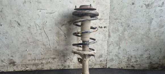 Front shock absorber with coil spring