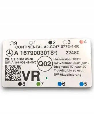 Mercedes-Benz GLE W167 Door control unit/module A1679003018