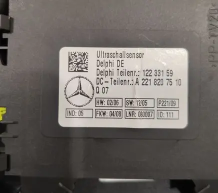 Mercedes-Benz S W221 Alarm movement detector/sensor A2218207510