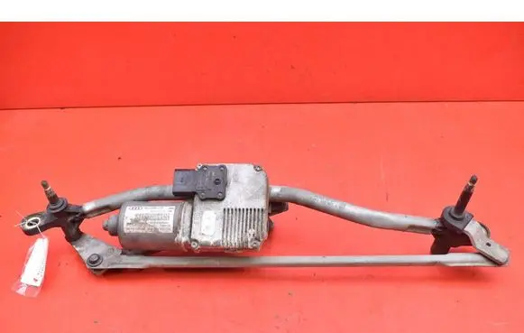 Front wiper linkage and motor