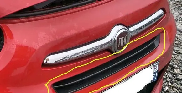 Fiat 500X Front bumper lower grill 735568939