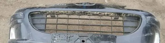 Peugeot 407 Front bumper juodas