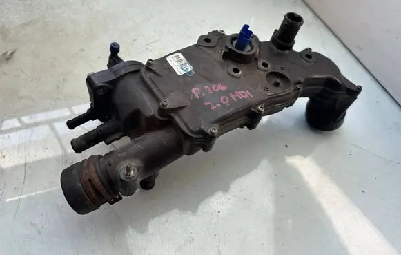 Peugeot 307 Thermostat housing 9643211980