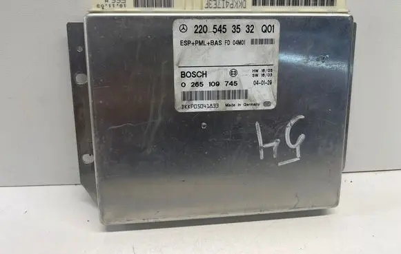 Mercedes-Benz S W220 ESP (stability system) control unit 2205453532 DKKP05041833 0265109745