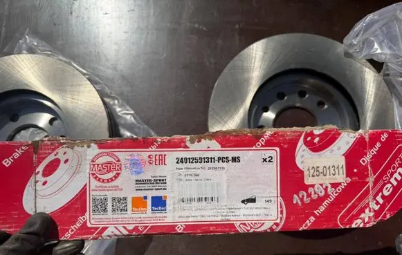 Opel Astra G Brake discs and calipers set 93197592