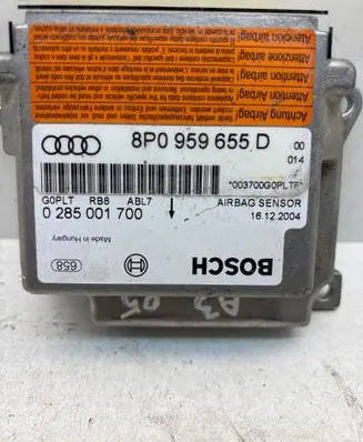 Audi A3 S3 8P Airbag control unit/module 8P0959655D 0285001700